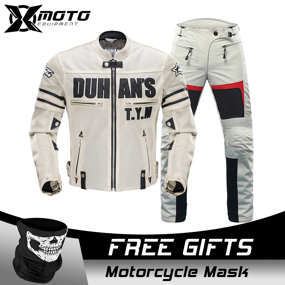 

New Motorcycle Jacket Men Motorcycle Armor Protector Pants Moto Cycling Jacket Motocross Chaqueta Summer Riding Clothes