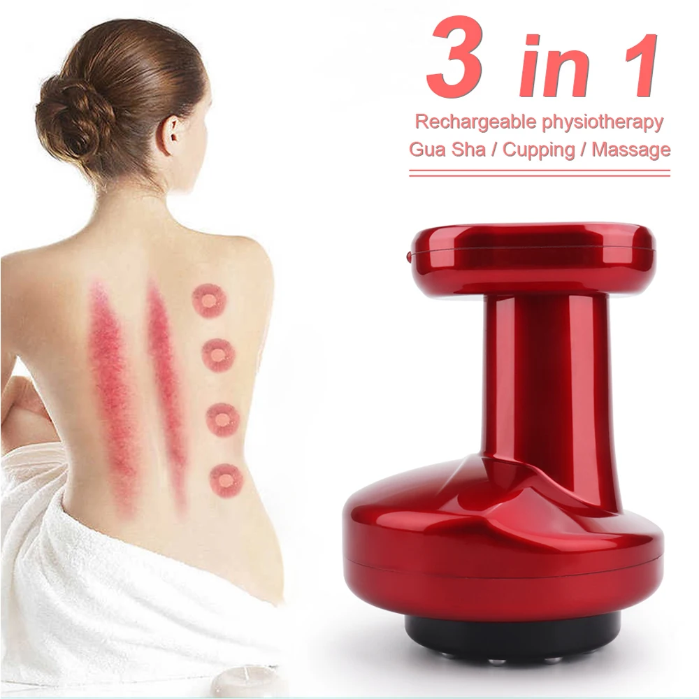 

Heating Cupping Therapy Set Electric Suction Cup Anti Cellulite Massage Vacuum Cans Physiotherapy for Back Legs Gua Sha Cupping