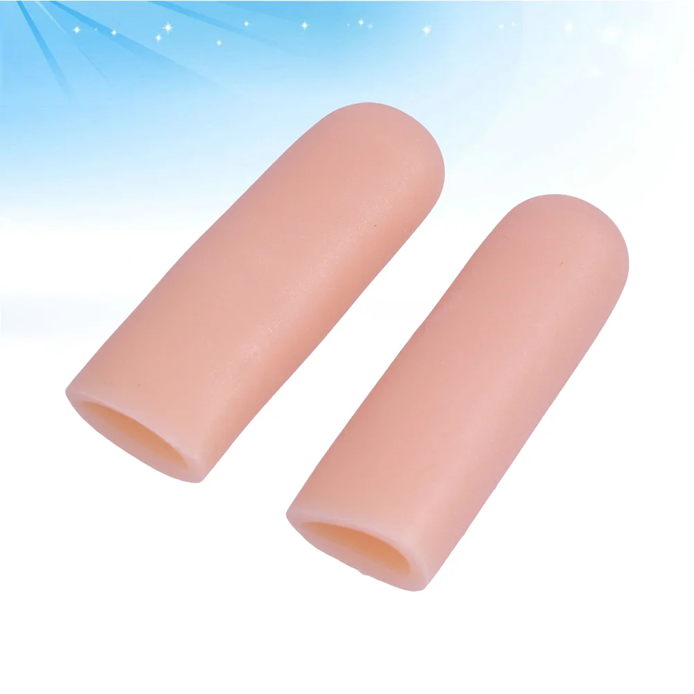 

10pcs Gel Toe Protective Sleeves Medical Silica Gel Toe Sleeves Sports Finger Separator Sleeves for Pain relief(Skin Color)