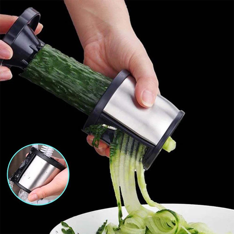 

Kitchen Tools Vegetable Fruit Multi-function Spiral Shredder Peeler Manual Potato Carrot Radish Rotating Shredder Grater