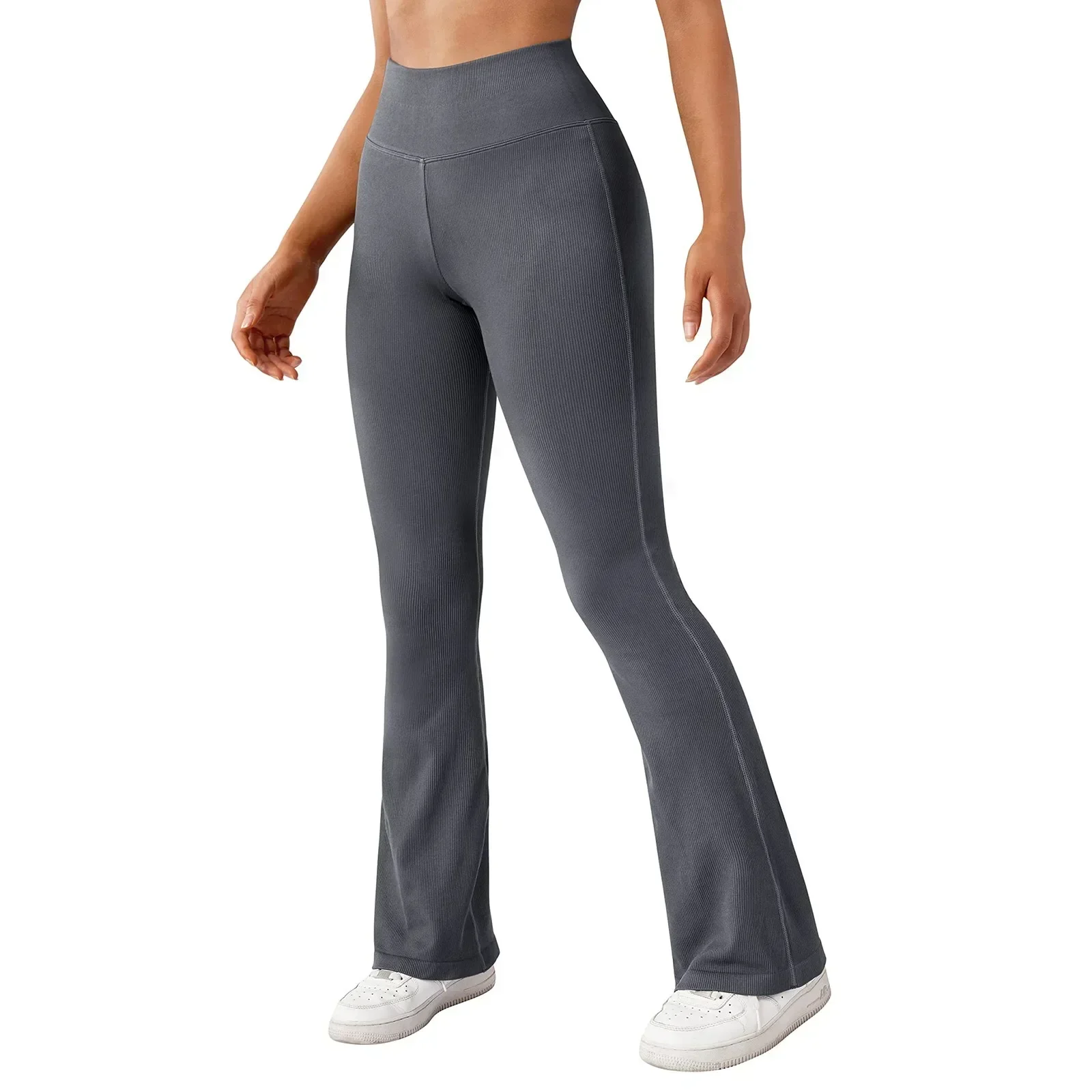 Bootcut Women Yoga Sports Ribbed High for Work Seamless Leggings Running Waist Flare Pants
Bootcut Women Yoga Sports Ribbed High for Work Seamless Leggings Running Waist Flare Pants