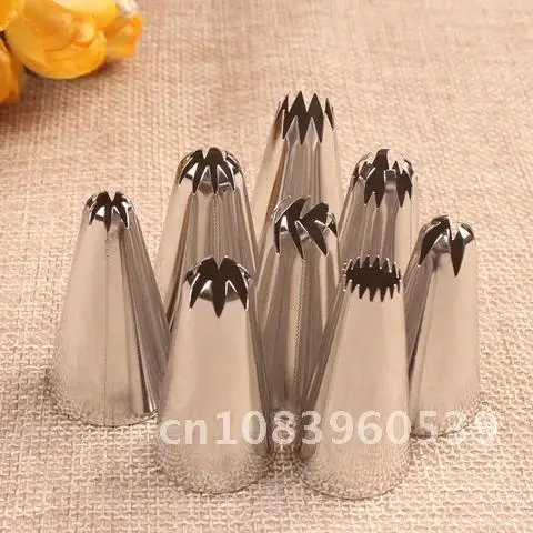 8 Pieces/Set Fondant Decor Stainless Steel Cookies Supplies Kitchen Gadgets Pastry Nozzle Multi Purpose Silver 304
8 Pieces/Set Fondant Decor Stainless Steel Cookies Supplies Kitchen Gadgets Pastry Nozzle Multi Purpose Silver 304