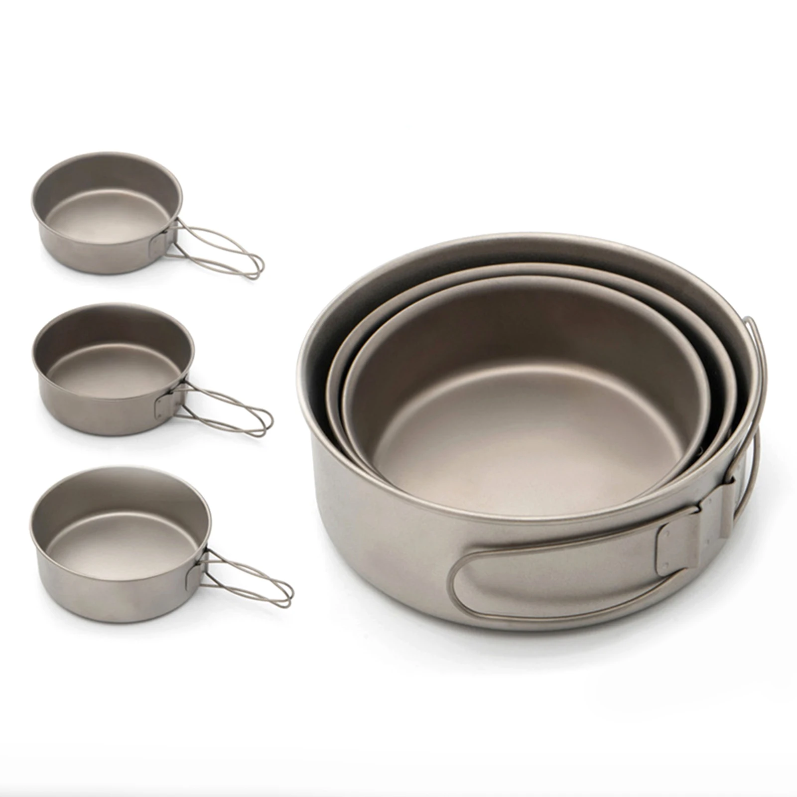 Cookware Titanium Bowl Ultralight Camping Dinner Pan Foldable Handle Lightweight Practical Corrosion-Resistant
Cookware Titanium Bowl Ultralight Camping Dinner Pan Foldable Handle Lightweight Practical Corrosion-Resistant