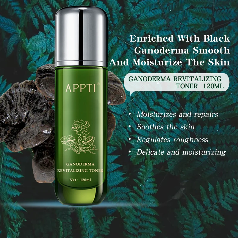 APPTI Ganoderma Series Smooth And Moisturize The Skin Reaitalizing Toner 120ml
APPTI Ganoderma Series Smooth And Moisturize The Skin Reaitalizing Toner 120ml