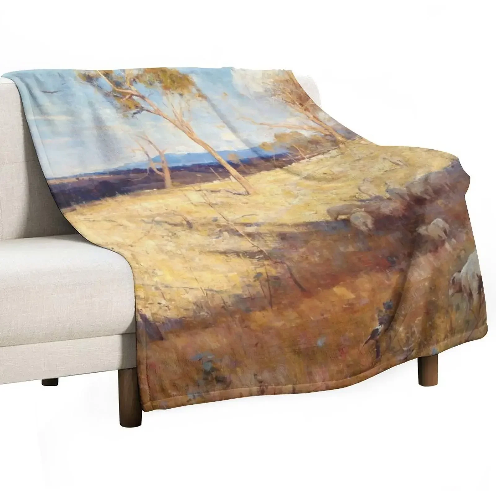 Arthur Streeton - Golden summer, Eaglemont Throw Blanket Beautifuls Thermal Designers Blankets For Sofas Blankets 
Arthur Streeton - Golden summer, Eaglemont Throw Blanket Beautifuls Thermal Designers Blankets For Sofas Blankets
