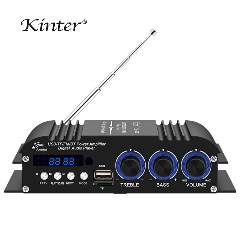 

Цифровой Усилитель KINTER MA-500 класса D AMP Bluetooth 5,0 30 Вт x 4 канала мощность 12 В 3 А Аудио Стерео усилители плата Hi-Fi