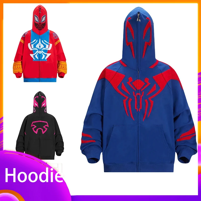 2023 New Spider Man 2099 Hoodies Digital Printing Fashion Hip-hop Sweatshirts Zipper To Top Women Men Clothing Top X-mas Gifts
2023 New Spider Man 2099 Hoodies Digital Printing Fashion Hip-hop Sweatshirts Zipper To Top Women Men Clothing Top X-mas Gifts
