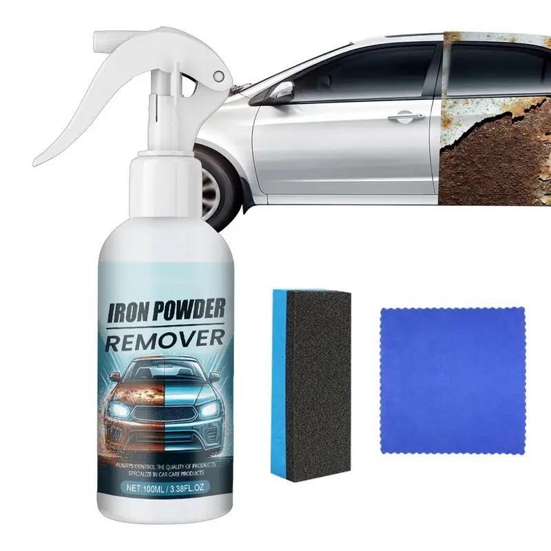 

Rust Dissolver Spray 100ml Metal Cleaner Rust Conditioner With Towel And Sponge Auto Cleaning Tools For Rubber Leather