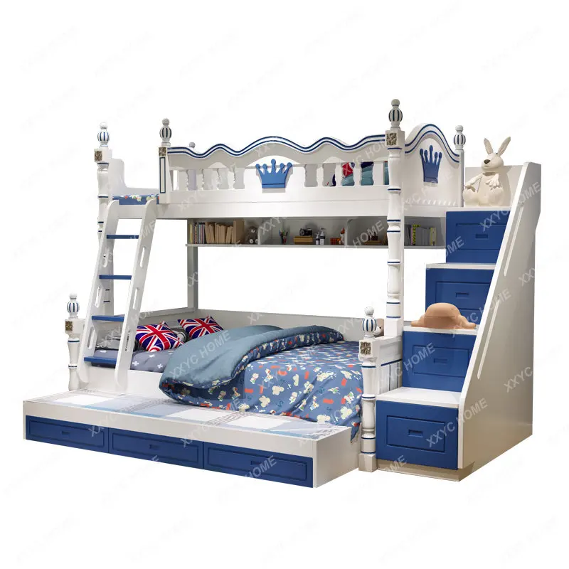 Modern Bunk Bed Kid Bed Upper and Lower Bunk Two-Layer Bed Upper and Lower Bunk Combined Bed Multi-Functional Space Saving
Modern Bunk Bed Kid Bed Upper and Lower Bunk Two-Layer Bed Upper and Lower Bunk Combined Bed Multi-Functional Space Saving