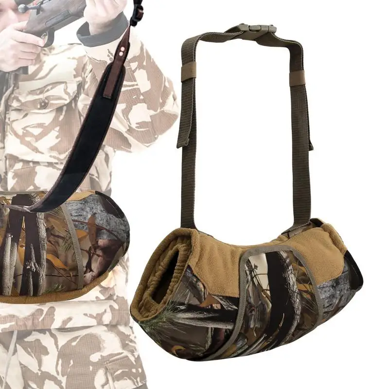 

Hunting Camo Hand Warming Muff Warm Zipper Hand Warmers Hand Warmer Pouch With Adjustable Shoulder Strap For Camouflage