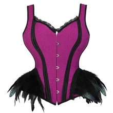 Women's Lace Cover Overbust Corset Lace Up Boned Lingerie Zipper Side Carnival Waist And Body Shaper Bustier Plus Size
Women's Lace Cover Overbust Corset Lace Up Boned Lingerie Zipper Side Carnival Waist And Body Shaper Bustier Plus Size