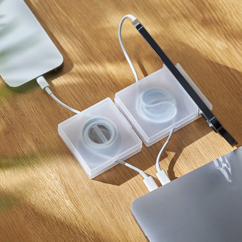Portable Transparent Cable Organizer Cord Management Usb Cable Winder Retractable Phone Holder Charger Wire Storage Protector
Portable Transparent Cable Organizer Cord Management Usb Cable Winder Retractable Phone Holder Charger Wire Storage Protector