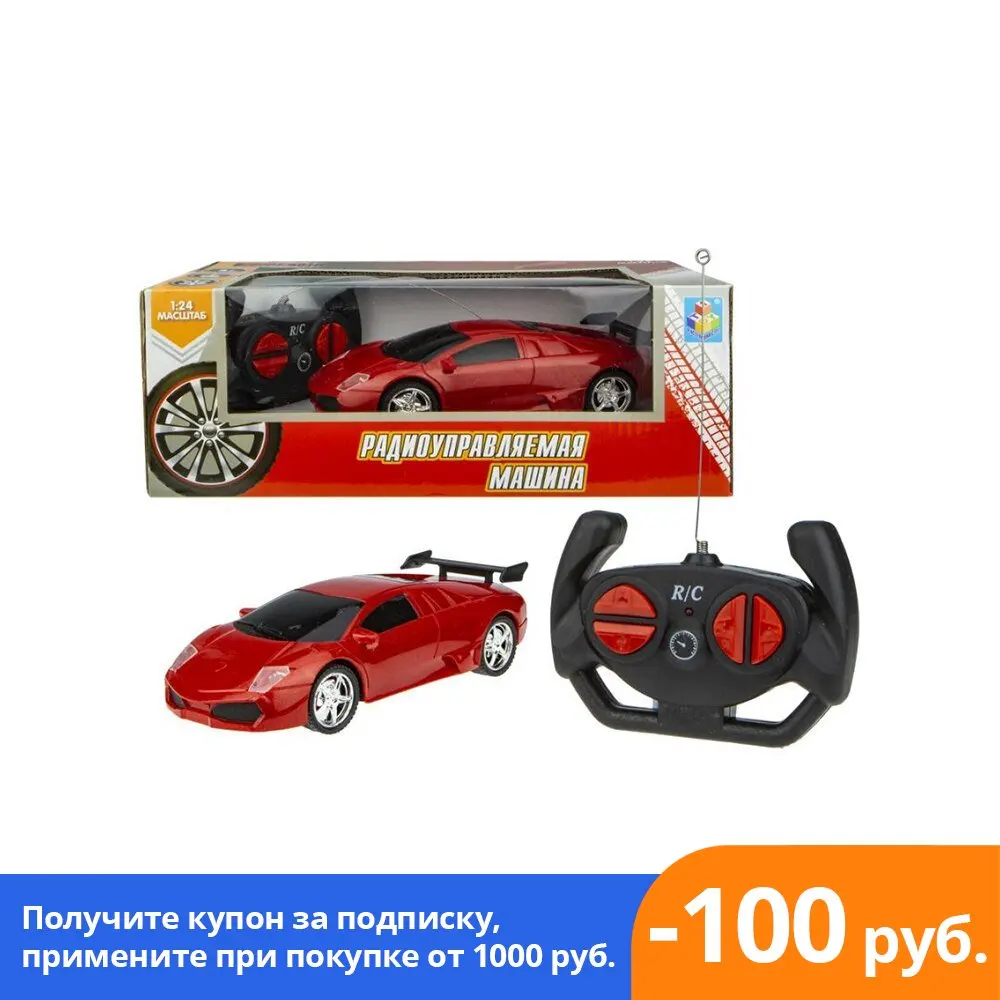 1toy спортавто machine RC 1:24 27 MHz 20 cm battery powered 2 channel: movement forward and back (spread) radio-controlled cars remote
