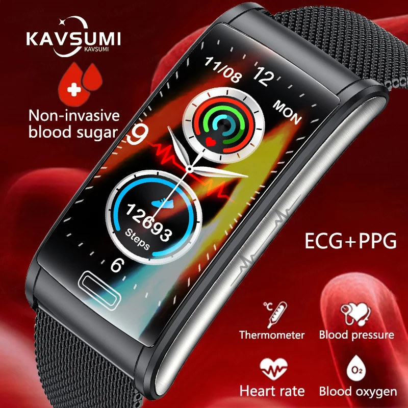 2023 Blood Glucose ECG+PPG Smart Watch Men Monitor Blood Pressure Body Temperature Smart Heart Rate Clock Sports Smart Bracelet
2023 Blood Glucose ECG+PPG Smart Watch Men Monitor Blood Pressure Body Temperature Smart Heart Rate Clock Sports Smart Bracelet