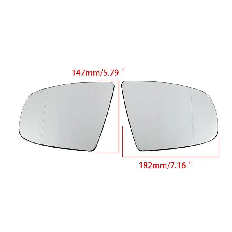 

Left Side Rear View Mirror Side Mirror Glass Heated + Adjustment for BMW X5 E70 2007-2013 X6 E71 E72 2008-2014