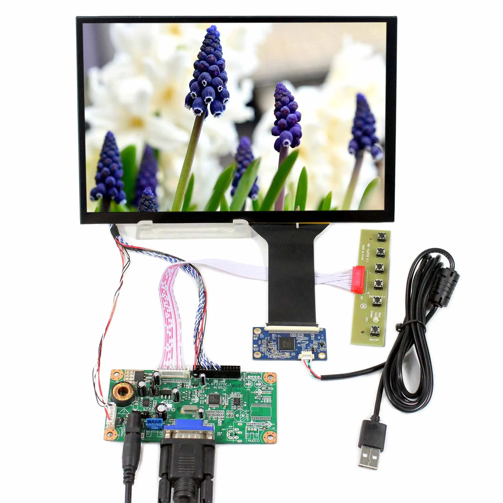 

VGA LCD Controller Board 10.1" IPS LCD M101NWWB 1280x800 Capacitive Touch Panel