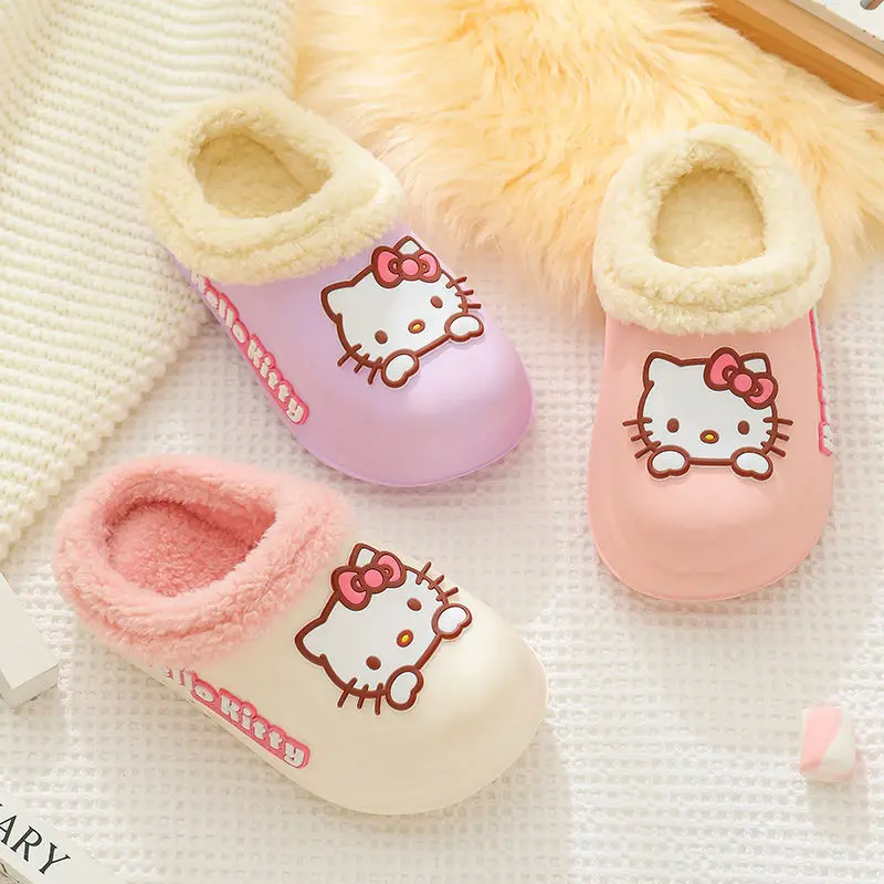Sanrio Slippers Hellokitty Children Drag Girl Winter New Warm Lovely Indoor Waterproof Plus Fleece Parent-child Cotton Slippers
Sanrio Slippers Hellokitty Children Drag Girl Winter New Warm Lovely Indoor Waterproof Plus Fleece Parent-child Cotton Slippers