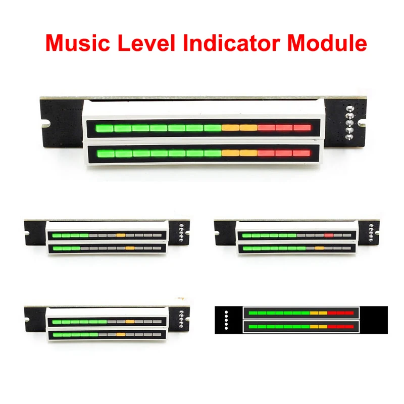 Adjustable Light Speed Double 12-bit LED Mini Music Level Indicator Module VU Meter Stereo Amplifier Board with AGC Mode
Adjustable Light Speed Double 12-bit LED Mini Music Level Indicator Module VU Meter Stereo Amplifier Board with AGC Mode