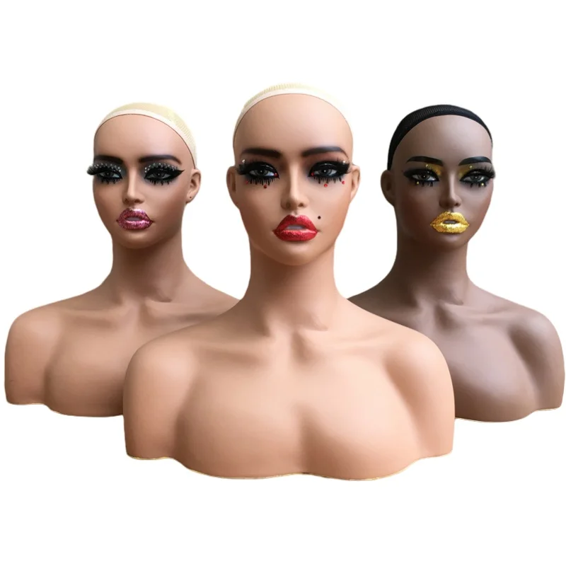 PVC Female Mannequin Head with Shoulder Dummy Head for Wigs and Necklace Display European and American Makeup Model Props
PVC Female Mannequin Head with Shoulder Dummy Head for Wigs and Necklace Display European and American Makeup Model Props