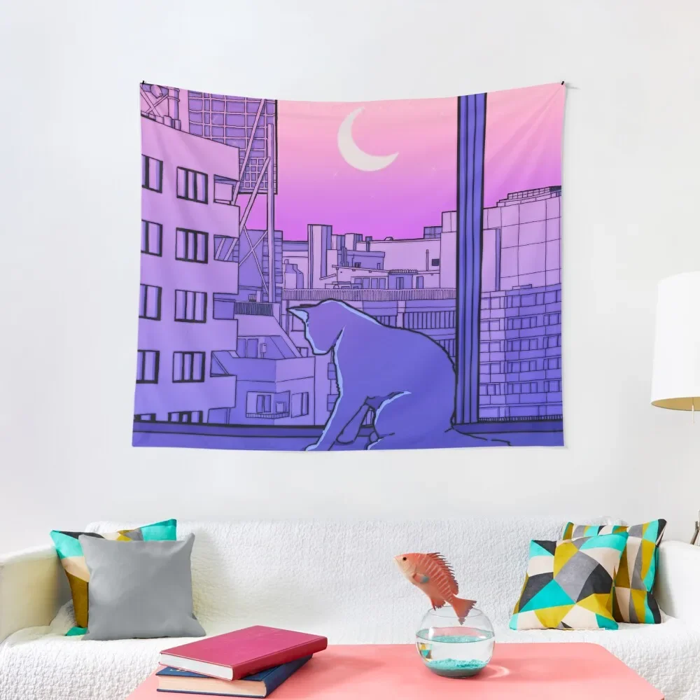 

Moonlit View Tapestry Hanging Wall Room Decoration Korean Style Room Decorations Room Aesthetic Decor Tapestry