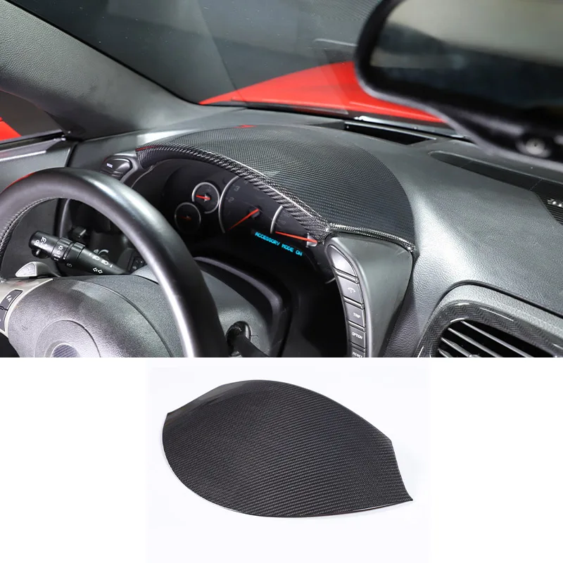 

For Chevrolet Corvette C6 2005-2013 Real Carbon Fiber Car Dashboard Cover Decorative Sticker Car Interior Accessories