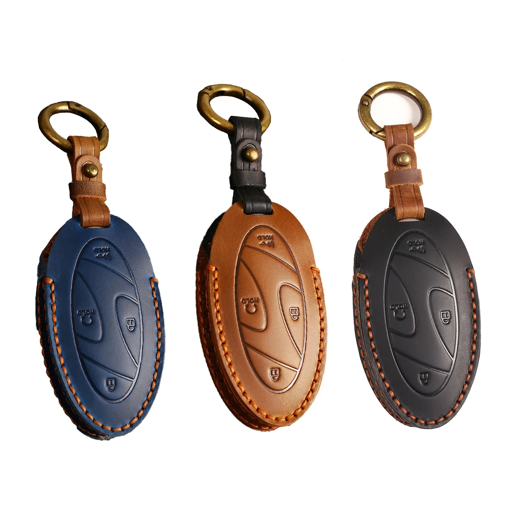 Cowhide Leather Car Key Case Keychain For Hyundai Ioniq 6 EV 7 Buttons Car Key Case Bag Protector Accessories
Cowhide Leather Car Key Case Keychain For Hyundai Ioniq 6 EV 7 Buttons Car Key Case Bag Protector Accessories