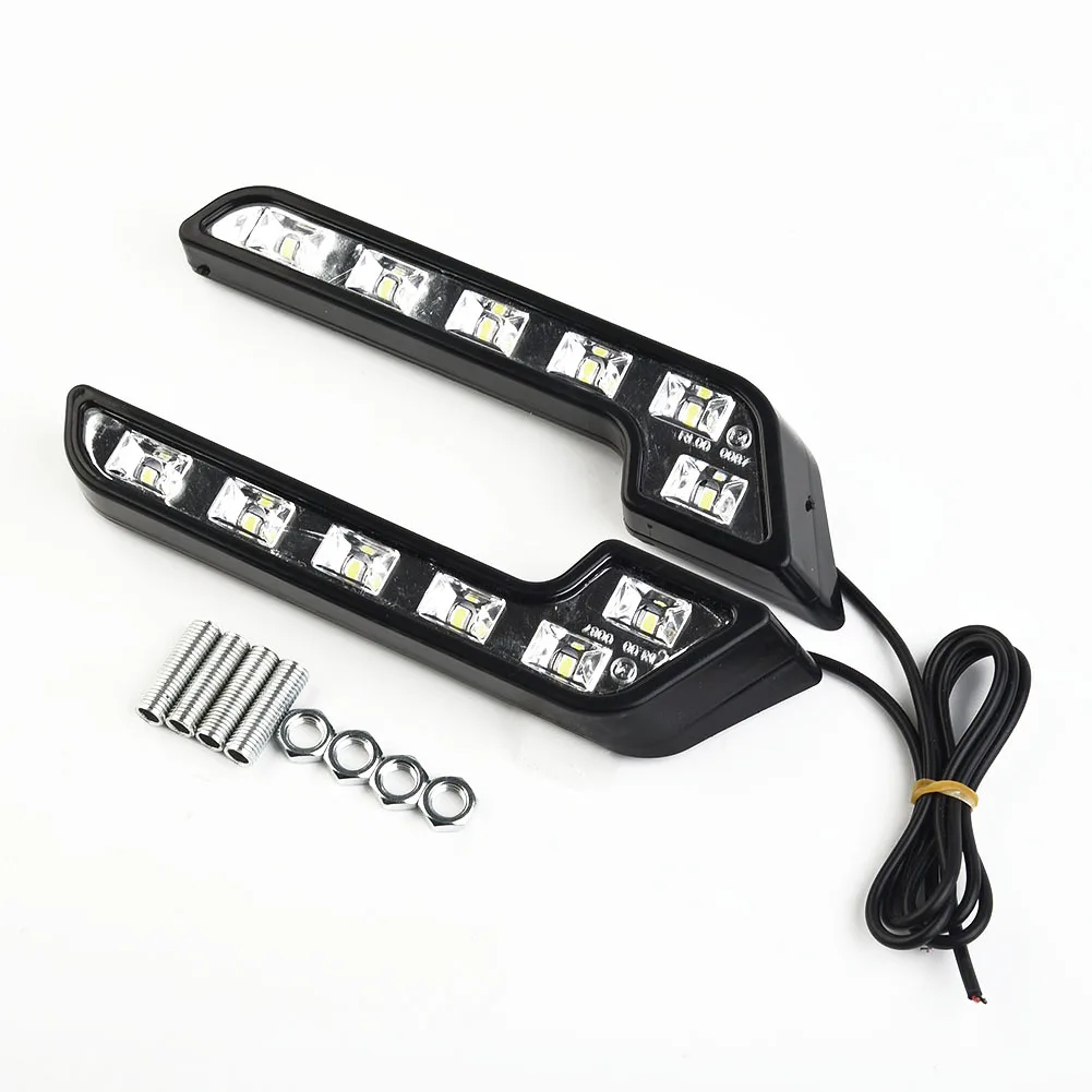 2Pcs 12V L Shaped Driving Lamp Daytime Running Fog Light Durable Waterproof Car LED Lamp Car Exterior Accessories
2Pcs 12V L Shaped Driving Lamp Daytime Running Fog Light Durable Waterproof Car LED Lamp Car Exterior Accessories