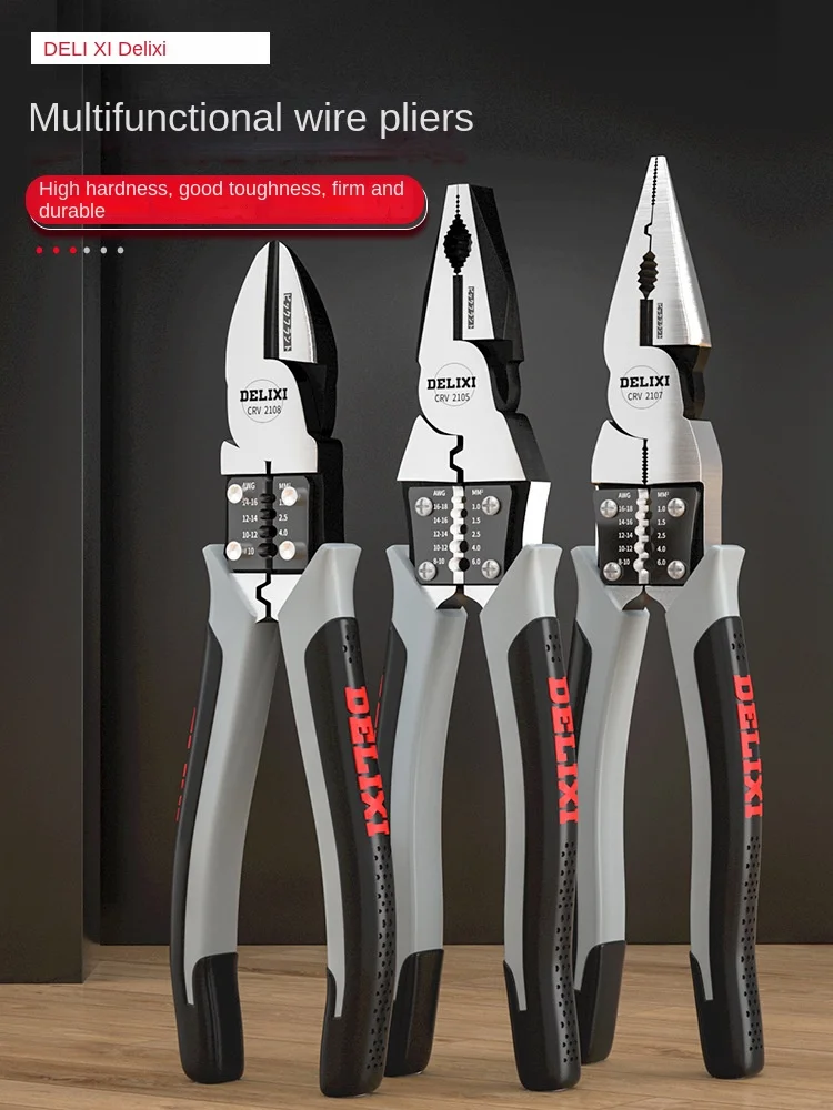 Multifunctional Universal Diagonal Pliers Needle Nose Pliers Hardware Tools Universal Wire Cutters Electrician
Multifunctional Universal Diagonal Pliers Needle Nose Pliers Hardware Tools Universal Wire Cutters Electrician