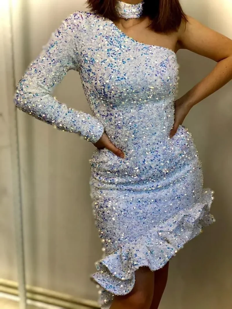 

2023 Aso Ebi Mermaid Prom Dresses Short Evening Formal Party Second Reception Birthday Bridesmaid Engagement Gown Robe De Soiree