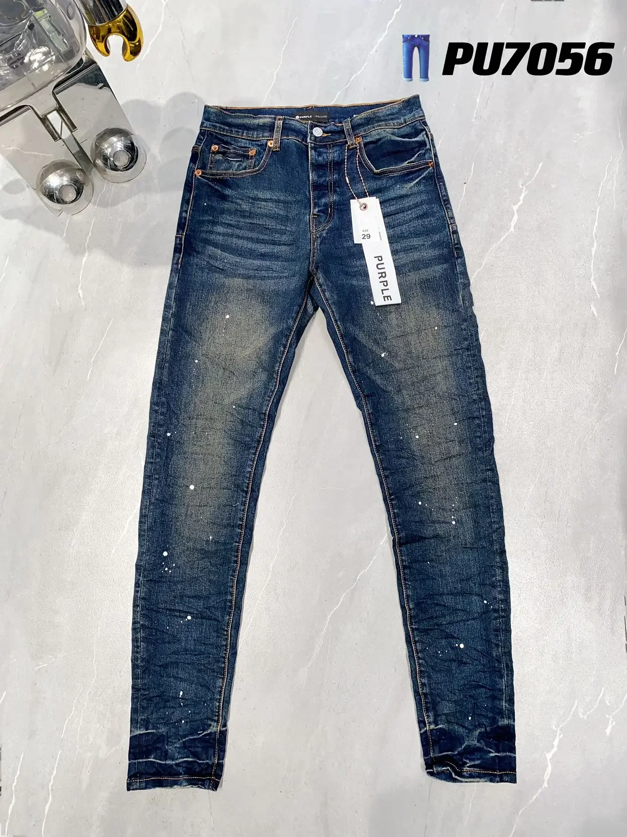 Purple Brand High Street Men's Slim Fit Blue Splash-ink Graffiti Denim Jeans Long Pants Streetwear
Purple Brand High Street Men's Slim Fit Blue Splash-ink Graffiti Denim Jeans Long Pants Streetwear