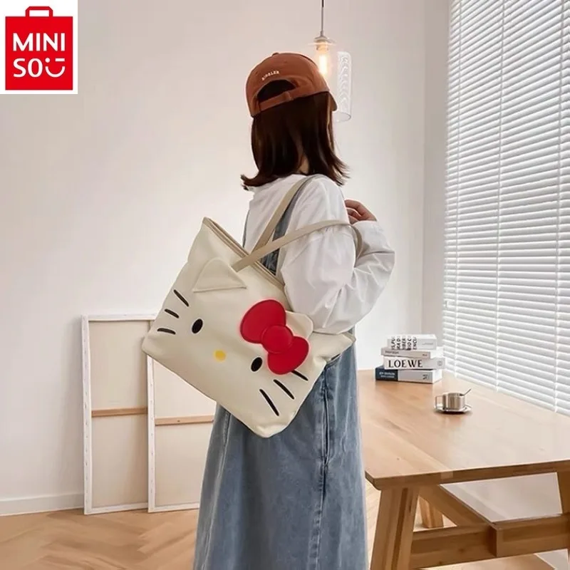 MINISO 2024 New Large Capacity Cartoon Hello Kitty Student Sweet Versatile Canvas Handheld Shoulder Tote Bag
MINISO 2024 New Large Capacity Cartoon Hello Kitty Student Sweet Versatile Canvas Handheld Shoulder Tote Bag