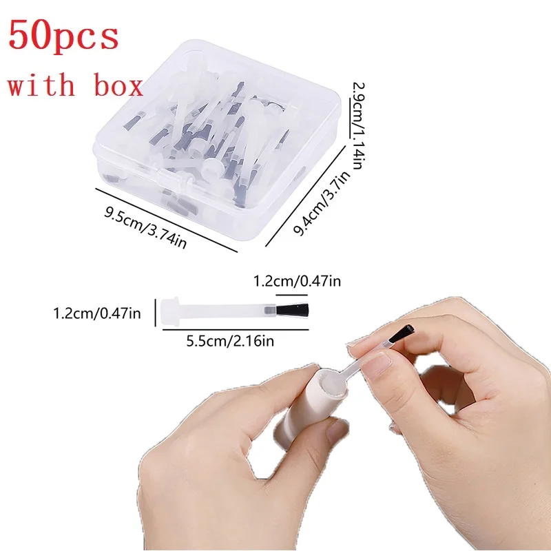 50Pcs/Box Disposable Nail Polish Brush Nail Polish Bottle Replacement Brush Nail Art Brush Liquid Applicators Manicure Tools
50Pcs/Box Disposable Nail Polish Brush Nail Polish Bottle Replacement Brush Nail Art Brush Liquid Applicators Manicure Tools