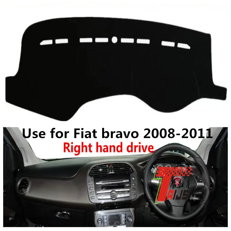 

TAIJS factory high quality Suede dashboard cover for Fiat Bravo 2008-2011 Right-hand drive hot selling