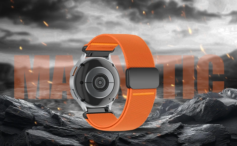 20/22mm Magnetic Buckle strap for Samsung Galaxy Watch 7 6 5 4 40/44mm 6Classic 47mm Nylon Loop band for Huawei Watch GT5 Pro 4 20/22mm Magnetic Buckle strap for Samsung Galaxy Watch 7 6 5 4 40/44mm 6Classic 47mm Nylon Loop band for Huawei Watch GT5 Pro 4