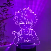 

Anime 3D Lamp Killua Hunter X Hunter Killua Led Light Hxh Led Night Light Gift Acrylic Neon Cute Children's Bedroom Decoration