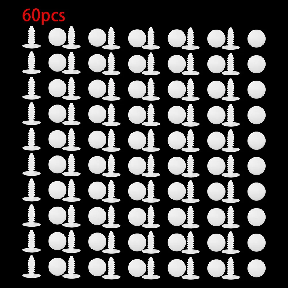 60 X Car Plastic Rivets Fasteners Door Trim Panel Clips For For Car Fender/Bumper/Door Side Skirt Or Other Car Surface Accessory
60 X Car Plastic Rivets Fasteners Door Trim Panel Clips For For Car Fender/Bumper/Door Side Skirt Or Other Car Surface Accessory
