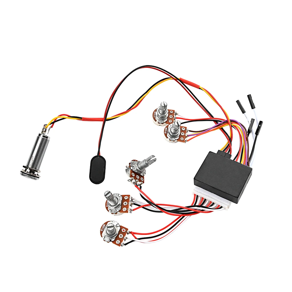 3 Band EQ Active EQ Preamp Circuit Pickup Wiring Harness for Electric Guitar Bass Active EQ Preamp Circuit Wiring Harness Parts
3 Band EQ Active EQ Preamp Circuit Pickup Wiring Harness for Electric Guitar Bass Active EQ Preamp Circuit Wiring Harness Parts