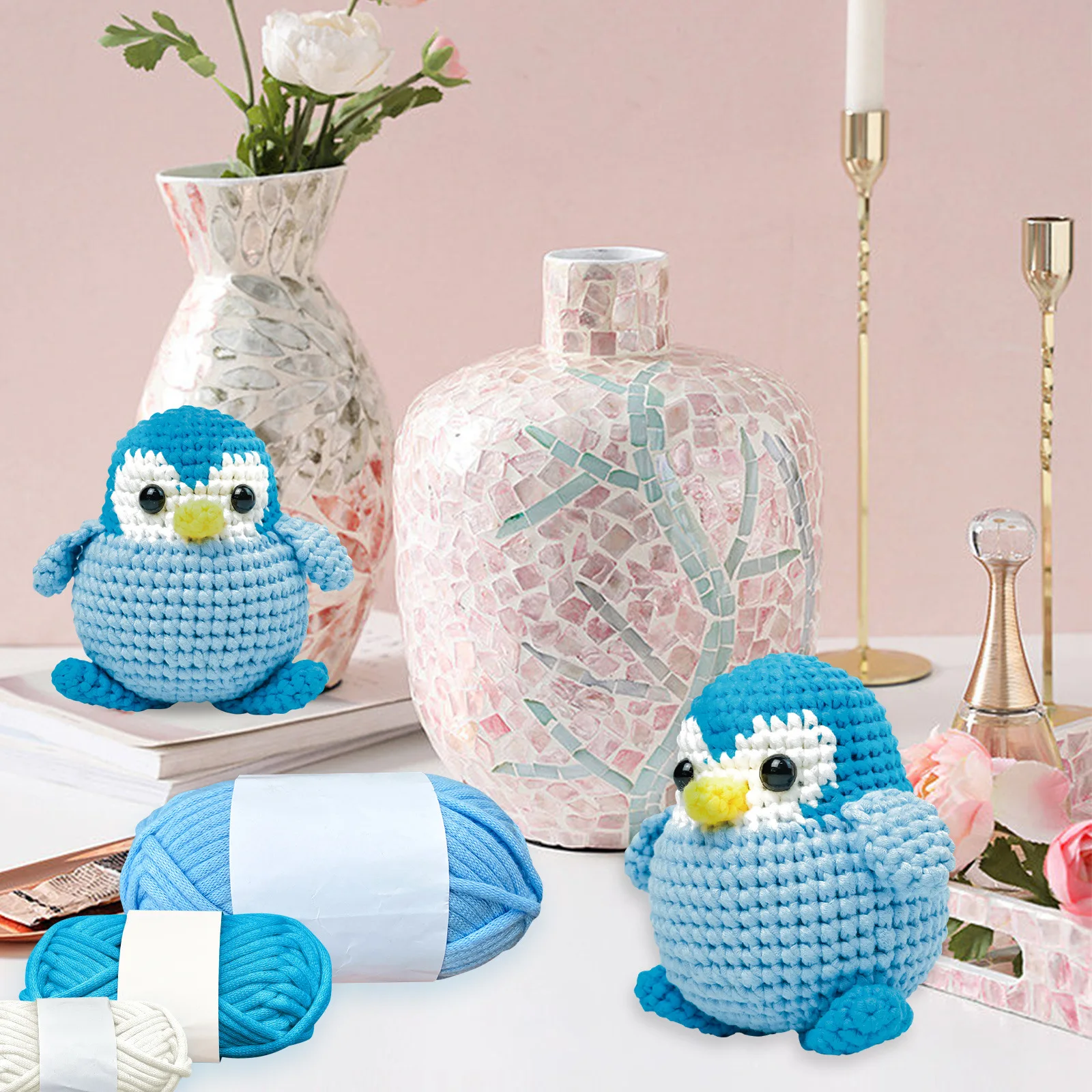 Penguin Crochet Kit Beginners Easy Yarn 7 Sa6a8d3d36f074606a320c0b83830daf4c