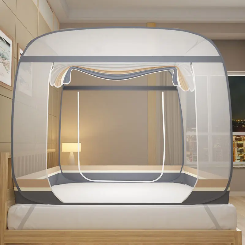 Simple Solid Color Three-door Mosquito Net Summer Encrypted Yurt Mosquito Net Generous Top Foldable Home Decoration Mosquito Net
Simple Solid Color Three-door Mosquito Net Summer Encrypted Yurt Mosquito Net Generous Top Foldable Home Decoration Mosquito Net