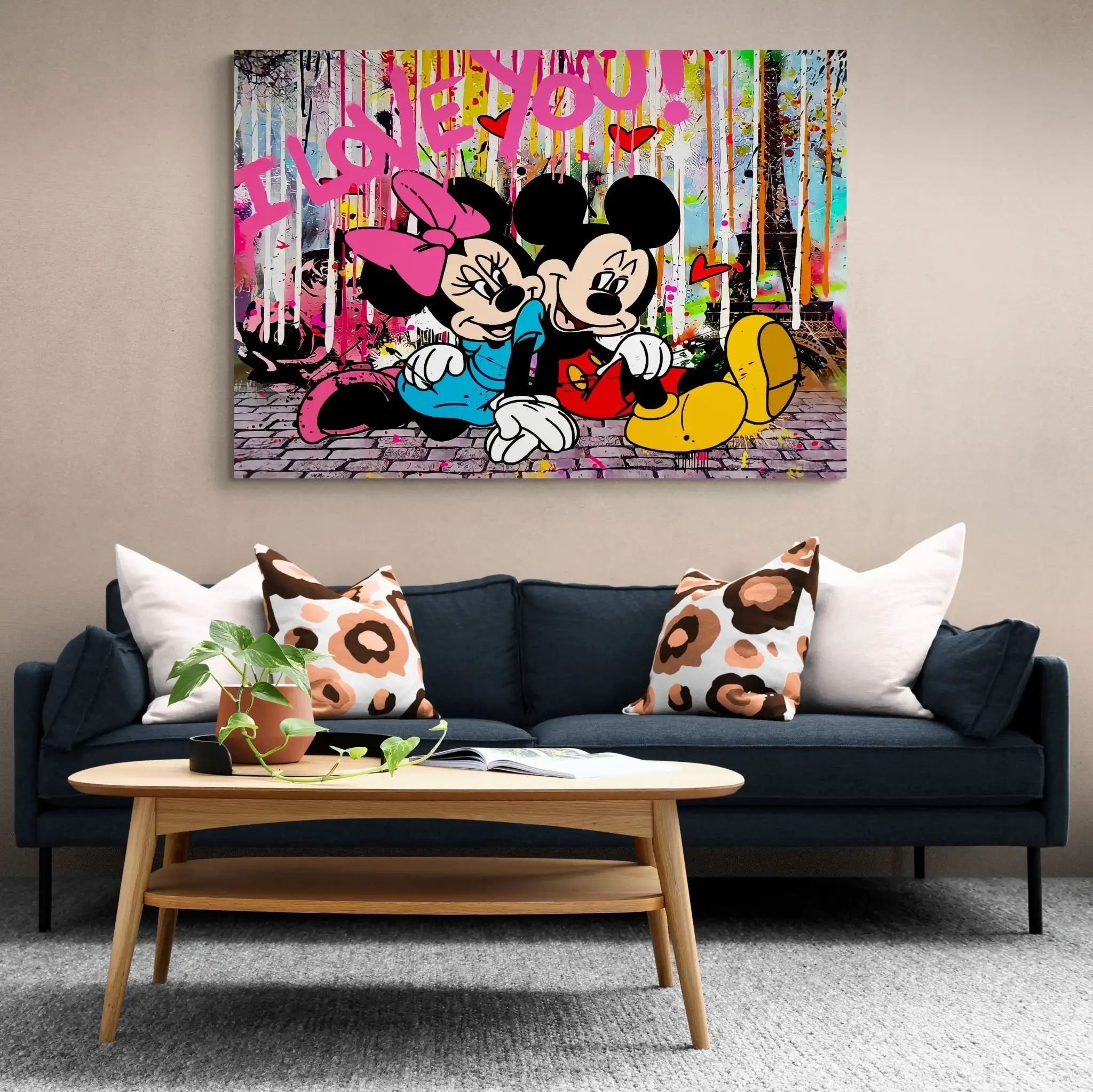 Disney Street Graffiti Art Mickey Mouse Lover Poster Print on Canvas Wall Art I Love You Painting for Living Room Home Decor
Disney Street Graffiti Art Mickey Mouse Lover Poster Print on Canvas Wall Art I Love You Painting for Living Room Home Decor