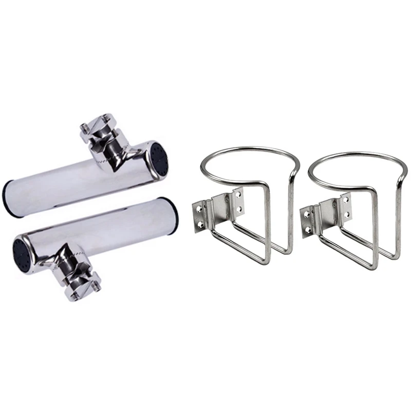 4Pcs Stainless Steel Holder: 2Pcs Boat Clamp On Fishing Rod Holder Rails 7/8 Inch To 1 Inch Tube Ship Rod Frame & 2Pcs Car Boat
4Pcs Stainless Steel Holder: 2Pcs Boat Clamp On Fishing Rod Holder Rails 7/8 Inch To 1 Inch Tube Ship Rod Frame & 2Pcs Car Boat