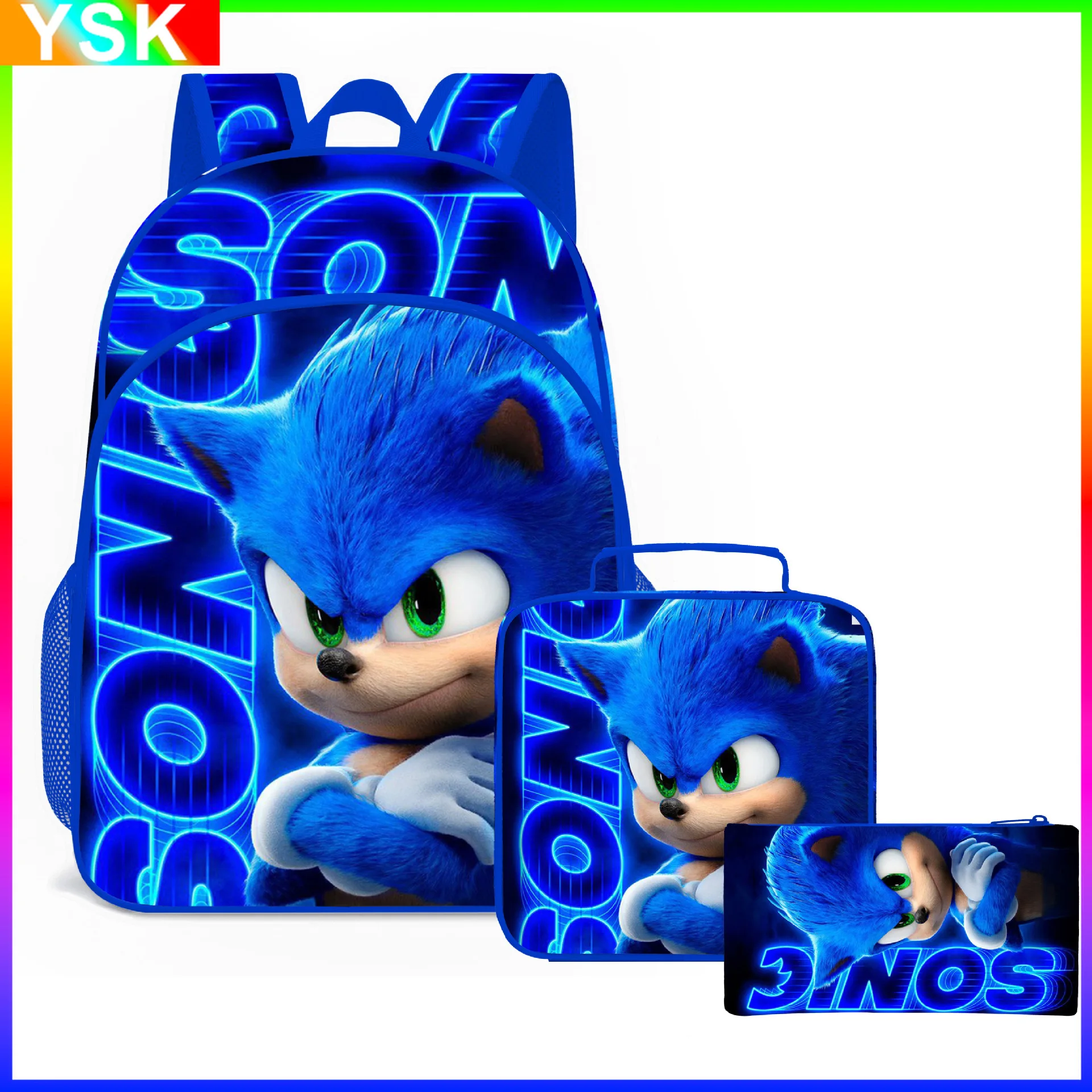 SONIC Sonic Three-piece Schoolbag for Primary and Secondary School Students Cartoon Anime Backpack Meal Bag Cartoon Mochila
SONIC Sonic Three-piece Schoolbag for Primary and Secondary School Students Cartoon Anime Backpack Meal Bag Cartoon Mochila