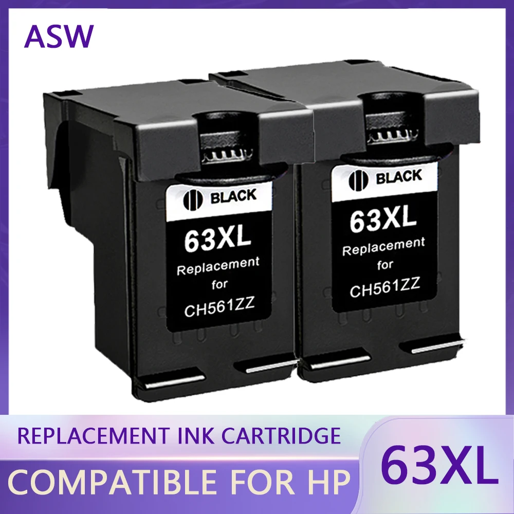 

ASW 63XL Cartridge Compatible for hp 63 XL Ink Cartridge for hp63 for Deskjet 1110 2130 2131 2132 3630 4250 5220 5230 5232 5252