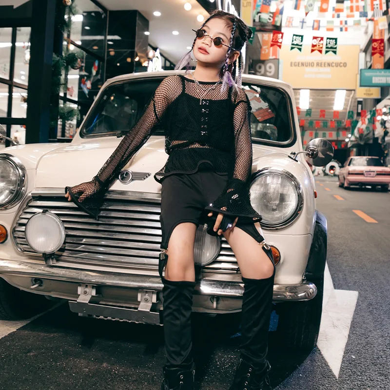 Black Hip Hop Clothes Girls Festival Clothing Rave Cheerleader Costume K-pop Outfits Jazz Dancer Outfit Stage Costume DL9166
Black Hip Hop Clothes Girls Festival Clothing Rave Cheerleader Costume K-pop Outfits Jazz Dancer Outfit Stage Costume DL9166