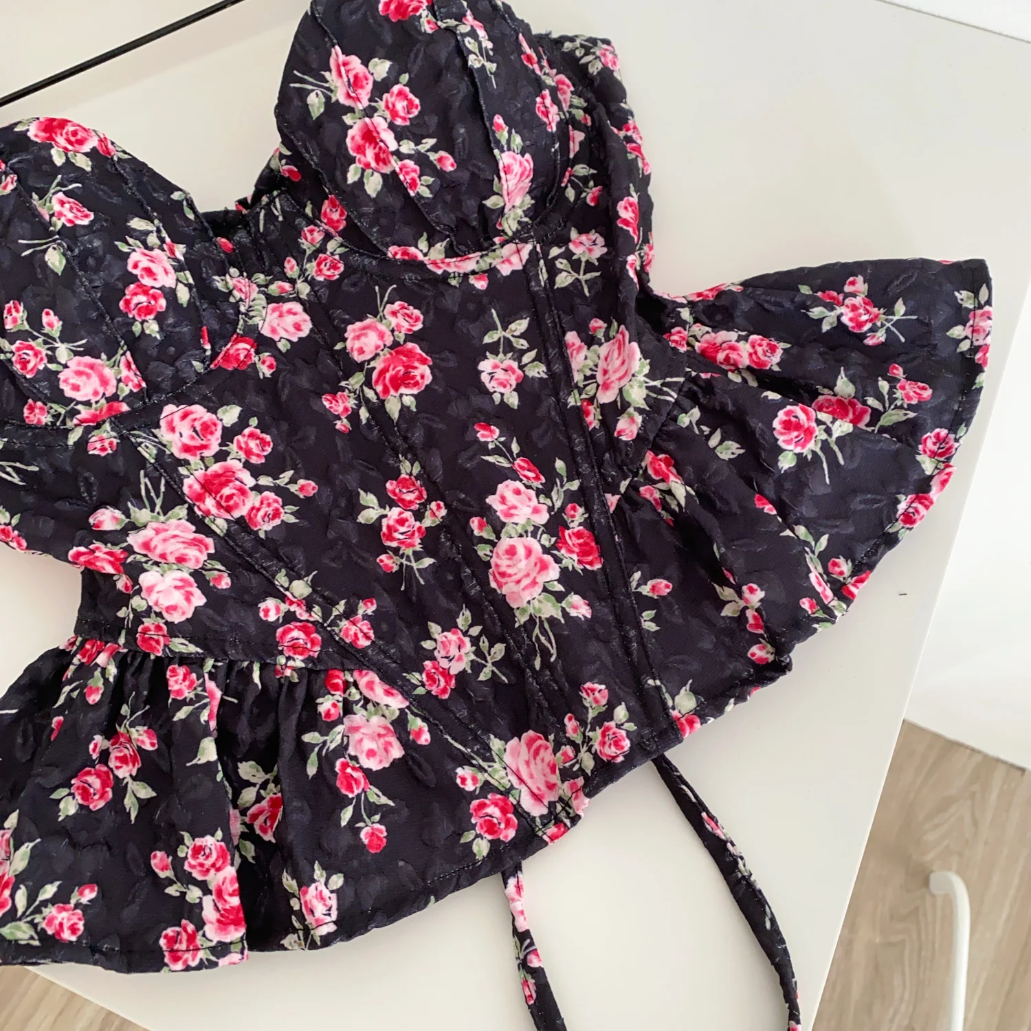 Sexy Slim Corset ruffle print Chic Korean Camis Tank Top Basic Fashion Off Shoulder Summer Women Clothing 45 Sa6b7184c049c457db0a6e90c934ee2b1J