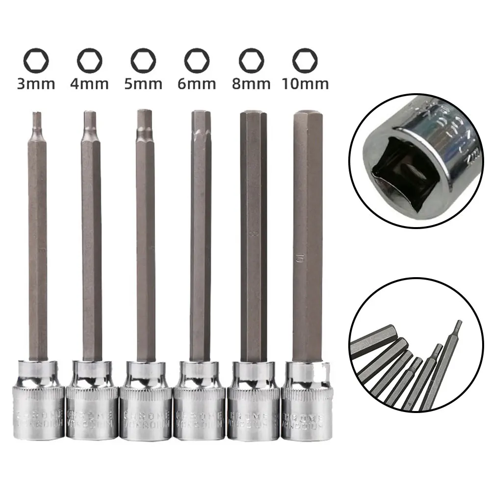 Sleeve Drill Hexagon Socket Bit For Torque Spanner H3 H4 H5 H6 H7 H8 H10 Power Tools Ratchet Socket Screwdriver
Sleeve Drill Hexagon Socket Bit For Torque Spanner H3 H4 H5 H6 H7 H8 H10 Power Tools Ratchet Socket Screwdriver