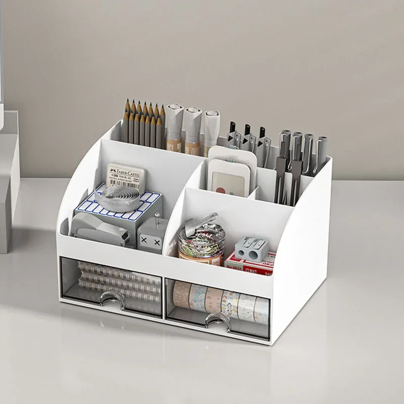 Multifunctional Desktop Storage Box With Drawers Pen Holder Stationery Organizer Office Large Capacity Division Debris Sorting
Multifunctional Desktop Storage Box With Drawers Pen Holder Stationery Organizer Office Large Capacity Division Debris Sorting