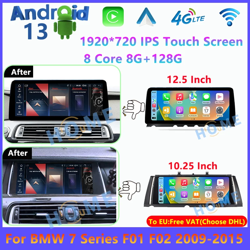 10.25" 12.5" Android 13 Touch Screen For BMW F01 F02 2009-2015 Car Accessories Carplay Monitor Multimedia Stereo Radio Player
10.25" 12.5" Android 13 Touch Screen For BMW F01 F02 2009-2015 Car Accessories Carplay Monitor Multimedia Stereo Radio Player