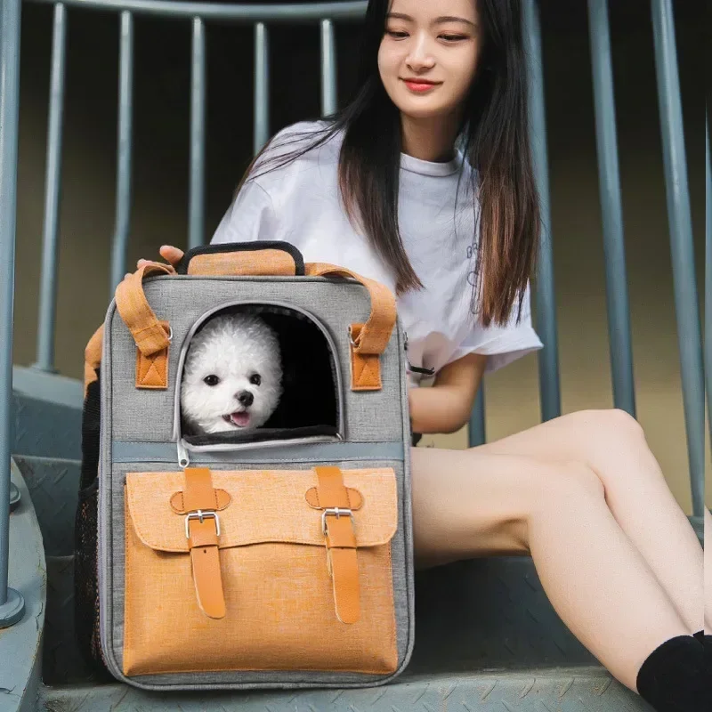Cat Large Dog Carrier Backpack Travel Bag Animal Foldable Transport Capacity Shoulder Double for Breathable Pet
Cat Large Dog Carrier Backpack Travel Bag Animal Foldable Transport Capacity Shoulder Double for Breathable Pet