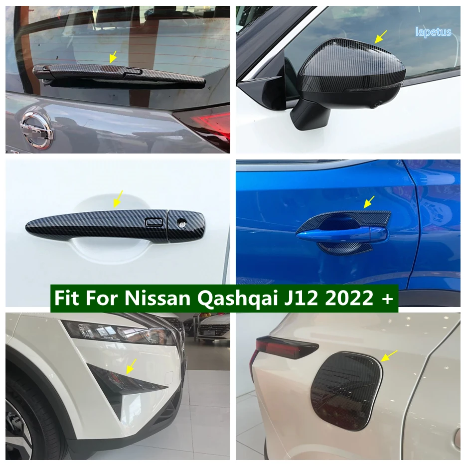 

Front Fog Lamp Light Eyelid / Rear Window Wiper / Outside Door Handle Bowl Cover Trim Fit For Nissan Qashqai J12 2022 2023
